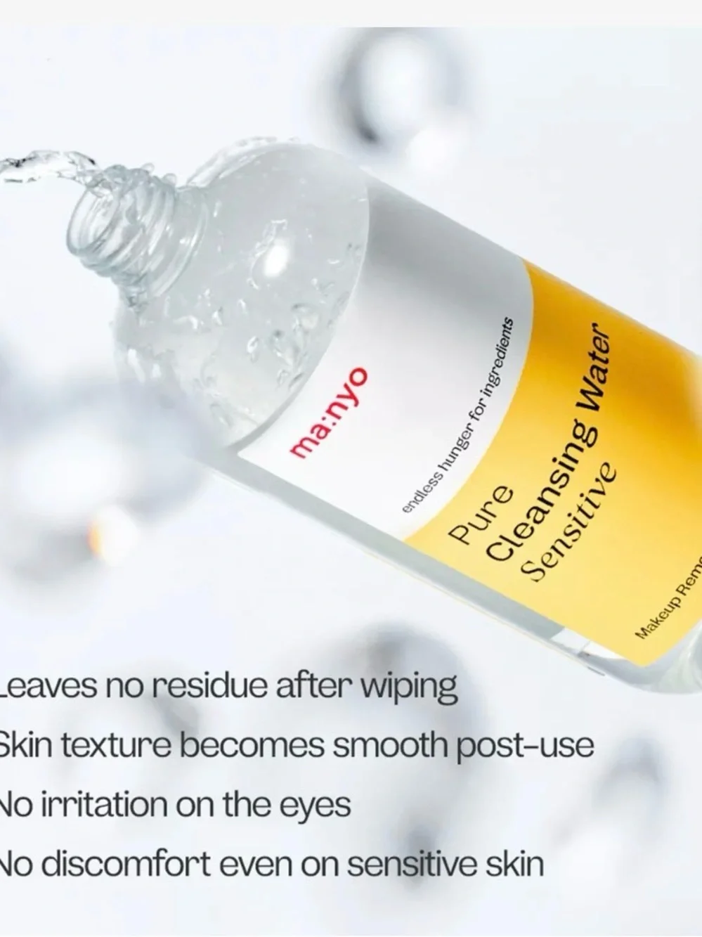 Ma:nyo pure cleansing water 1.01oz K Beauty